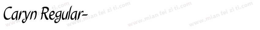 Caryn Regular字体转换